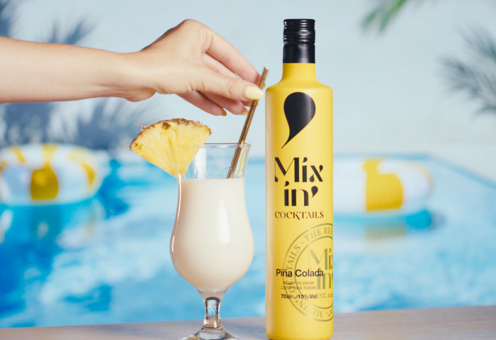 piña colada en botella